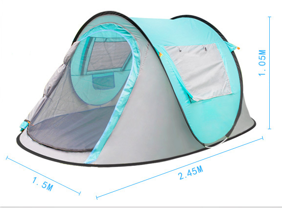 Cheap Goat Tents Outdoor Automatic Camping Tent for 3 4 People Couple Camping Beach Boat Tent for 2 People Easy Quick Opening Rainproof Pop Up Tents 